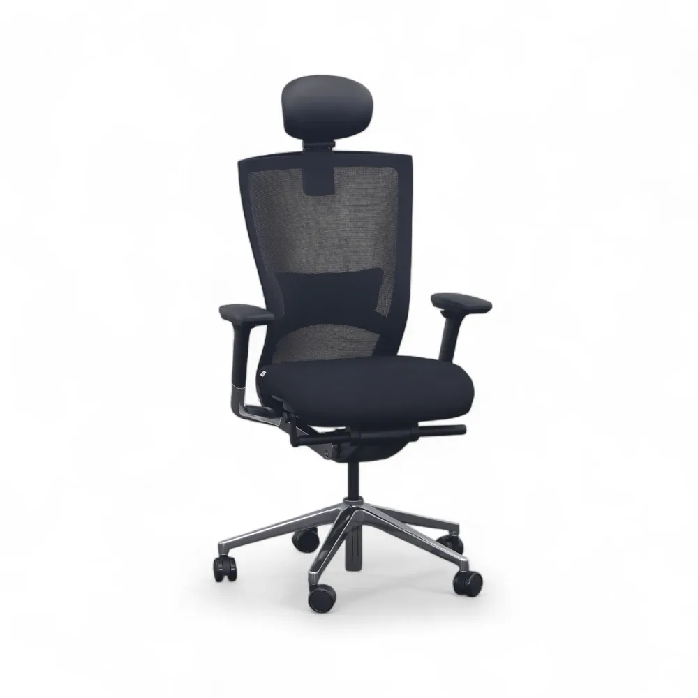 Bürodrehstuhl Milani X Chair mit 3D Armlehnen, Schwarz, Neu, Ergonomischer Stuhl - ideal für flexibles Arbeiten