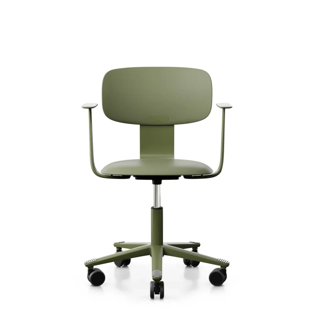 Arbeitsstuhl HAG Tion 2100 mit Fixarmlehnen, Grün, Neu, Ergonomischer Stuhl - ideal für flexibles Arbeiten