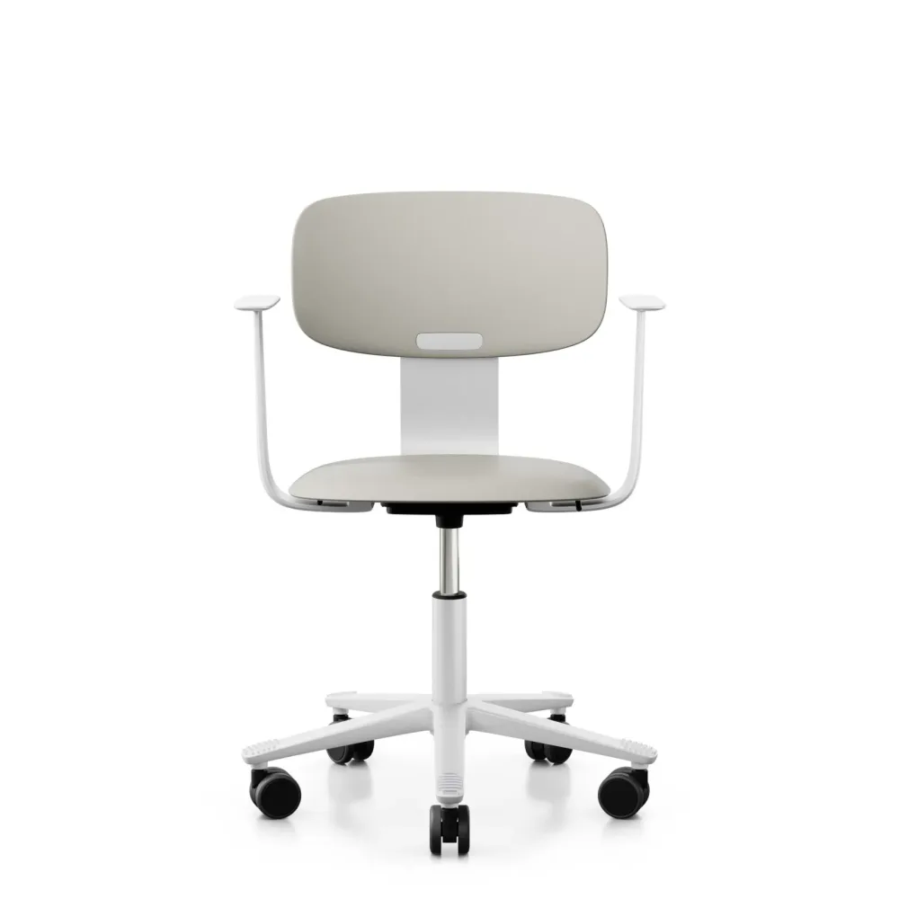 Arbeitsstuhl HAG Tion 2100 mit Fixarmlehnen, Weiss, Neu, Ergonomischer Stuhl - ideal für flexibles Arbeiten