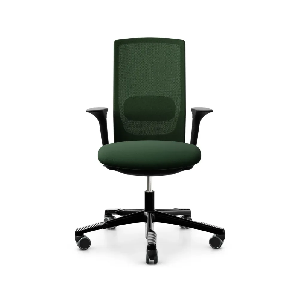 Bürodrehstuhl HAG Futu Mesh 1100-S mit 2D Armlehnen, Grün, Neu, Ergonomischer Stuhl - ideal für flexibles Arbeiten