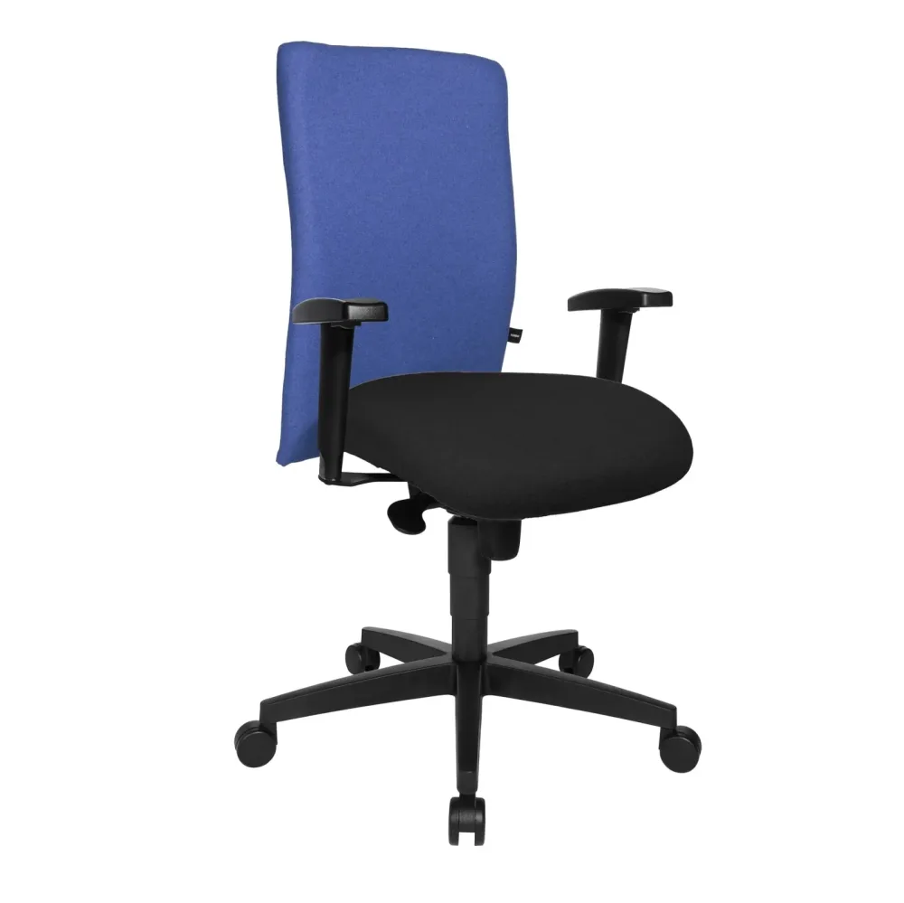 Bürostuhl Topstar Commander mit 1D Armlehnen, Blau, Neu, Ergonomischer Stuhl - ideal für flexibles Arbeiten