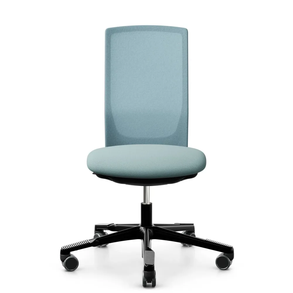 Bürodrehstuhl HAG Futu Mesh 1100-S ohne Armlehnen, Hellblau, Neu, Ergonomischer Stuhl - ideal für flexibles Arbeiten