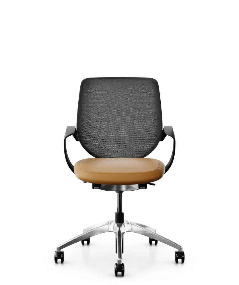 Bürostuhl Giroflex 313-4039 mit Fixarmlehnen, Braun, Neu, Ergonomischer Stuhl - ideal für flexibles Arbeiten