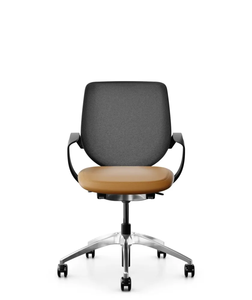 Bürostuhl Giroflex 313-4039 mit Fixarmlehnen, Braun, Neu, Ergonomischer Stuhl - ideal für flexibles Arbeiten