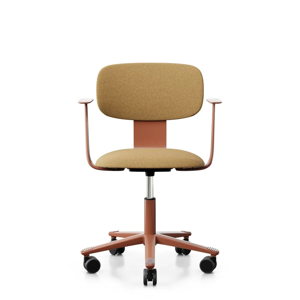 Bürodrehstuhl HAG Tion 2160 mit Fixarmlehnen, Gelb, Neu, Ergonomischer Stuhl - ideal für flexibles Arbeiten
