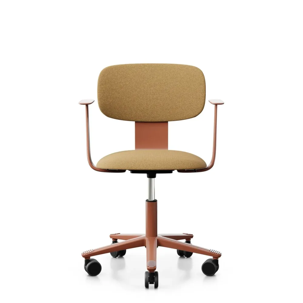 Bürodrehstuhl HAG Tion 2160 mit Fixarmlehnen, Gelb, Neu, Ergonomischer Stuhl - ideal für flexibles Arbeiten