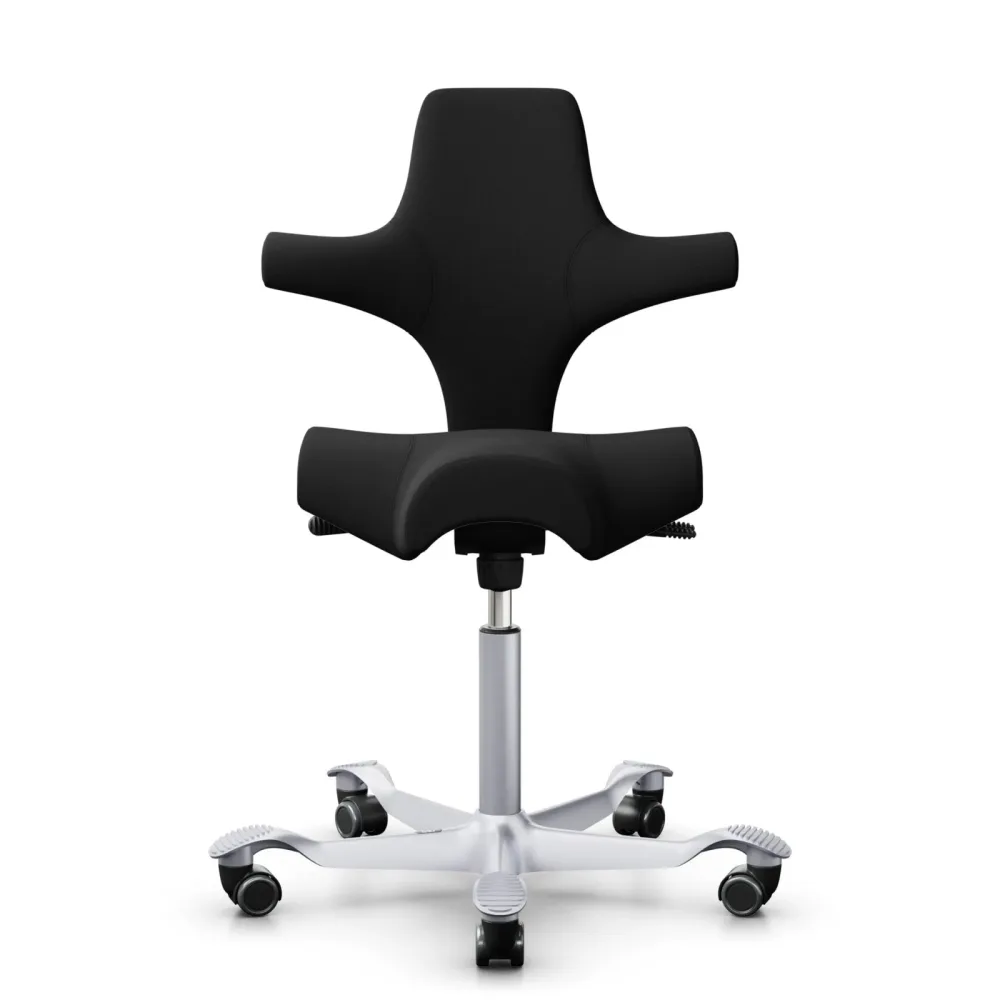 Ergonomischer Bürostuhl HAG Capisco 8106  ohne Armlehnen, Schwarz/Silbergrau, Neu, Ergonomischer Stuhl - ideal für flexibles Arbeiten
