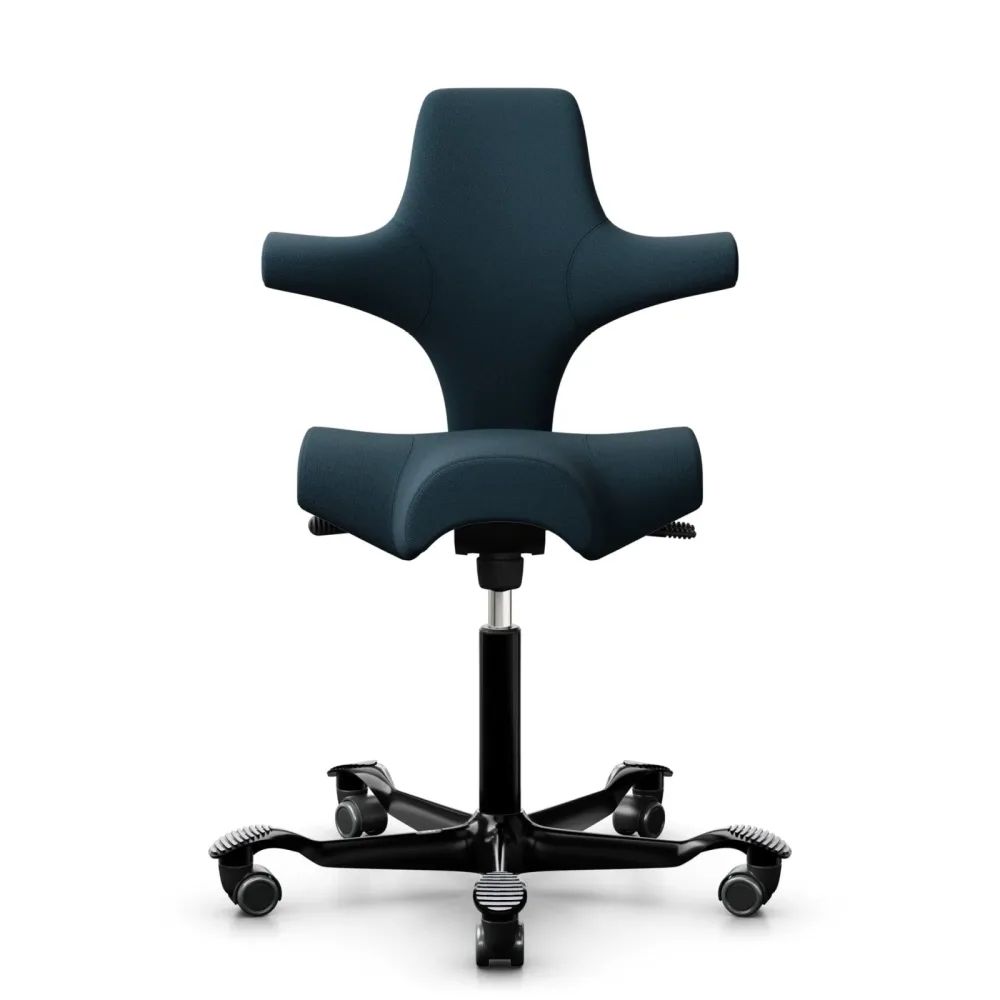 Sattelstuhl HAG Capisco 8106 ohne Armlehnen, Blau/Schwarz, Neu, Ergonomischer Stuhl - ideal für flexibles Arbeiten