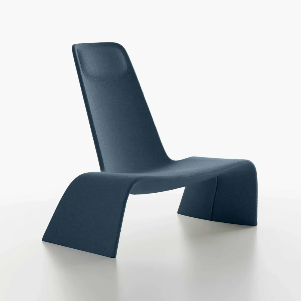 Sessel Lounge Sessel Plank Land, 112.0 x 83.0 cm, Blau, Neu, Eleganz & Komfort - Ideal für entspannte Stunden