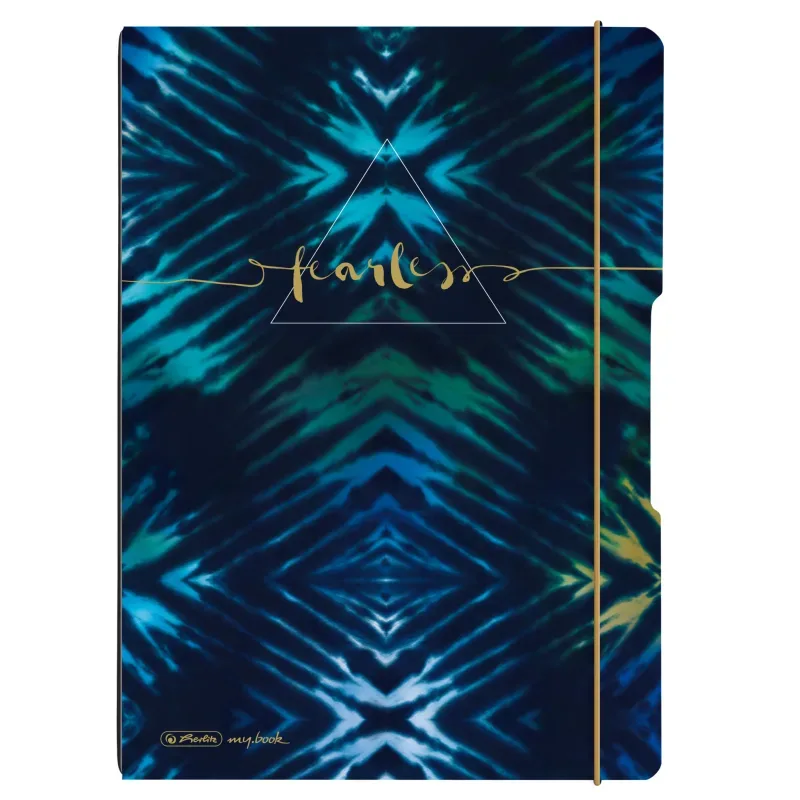 HERLITZ Notizheft A4, 80 g/m2 50044368 New Batik Fearless kar./lin.