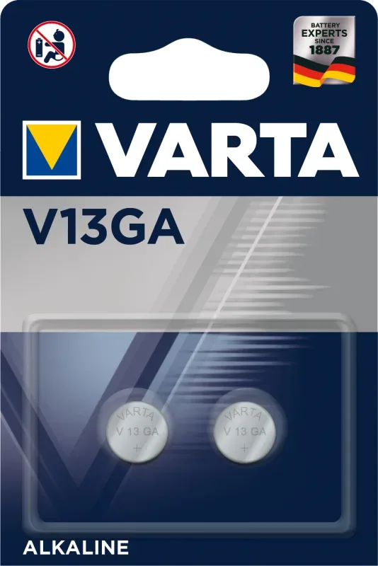 VARTA Knopfzelle 4276101402 V13GA, 2 St&uuml;ck