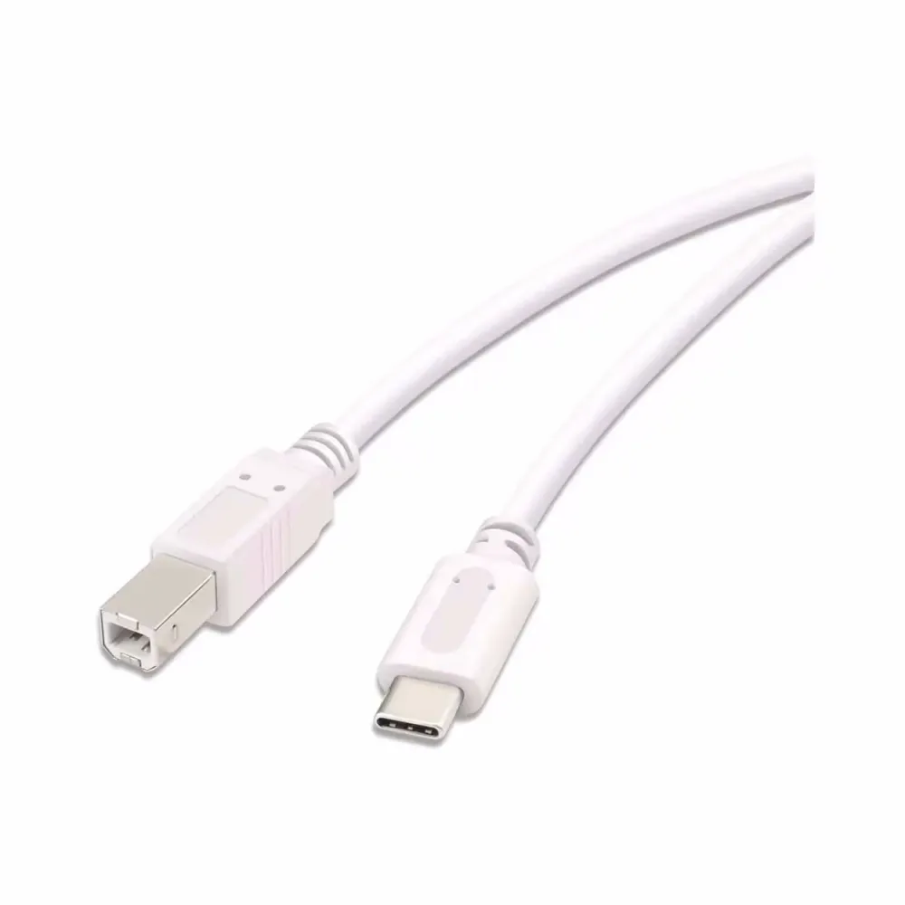 VIVANCO - USB-C Druckerkabel, USB-Kabel, Weiss, 1.8M
