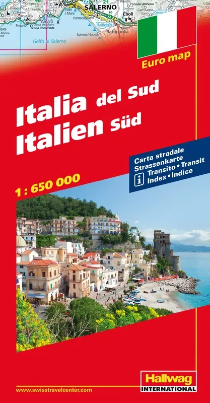 HALLWAG Strassenkarte 382830921 Italien S&uuml;d 1:650'000