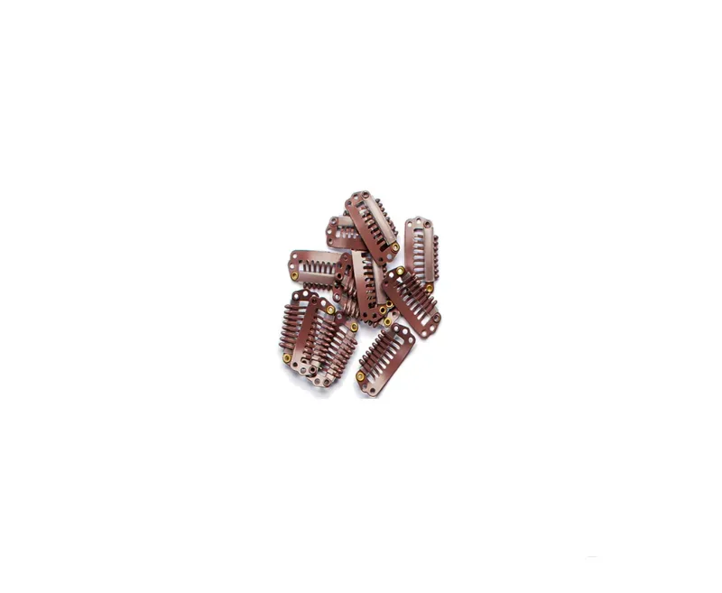 Seiseta Metall Clips braun 12 Stk.