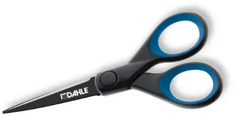 DAHLE Titan Schere 13 cm 54305-12977 schwarz/blau, Rechtsh&auml;nder
