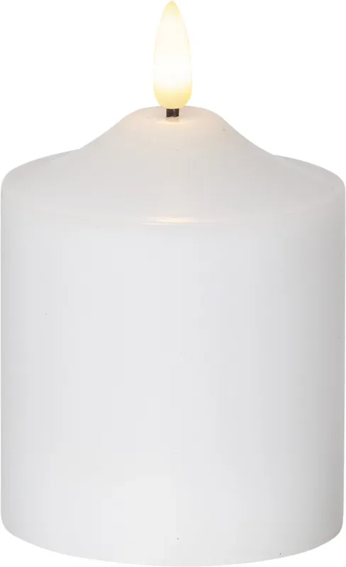 STAR TRADING LED Kerze Flamme 12cm 12.064-07 weiss
