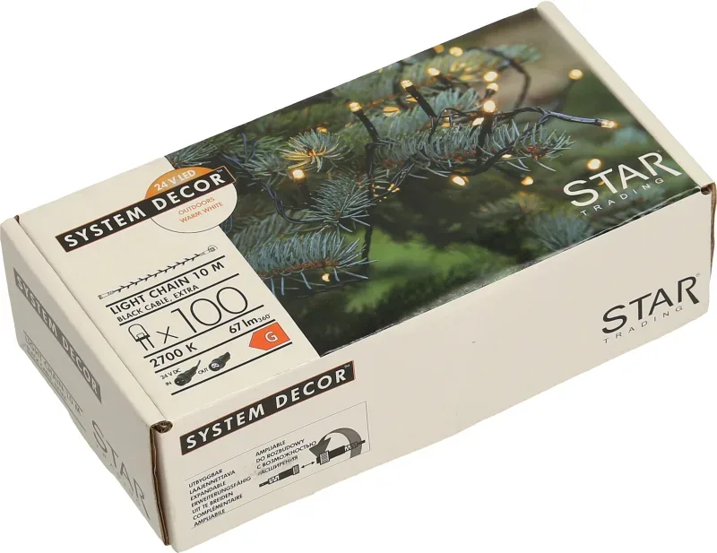 STAR TRADING System Decor Lichterkette 10m 12.495-12 schwarz