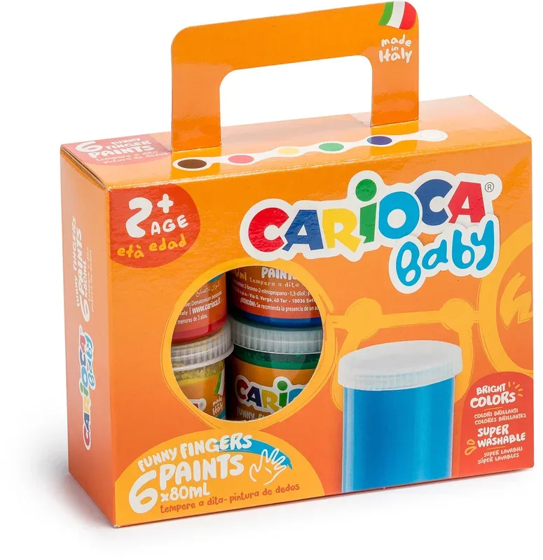 CARIOCA Fingermalfarben Baby E-6ass KO032 80ml