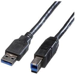 ROLINE USB-A-B, Datenkabel 11.02.8870 Black, ST/ST, 3.2 Gen1 1.8m