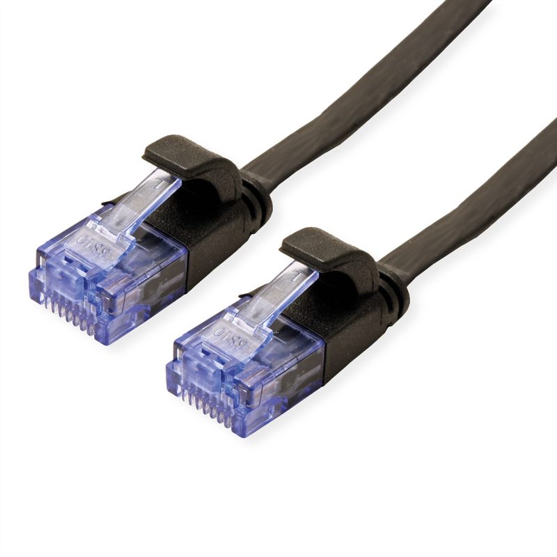 VALUE Patchkabel flach, CAT.6a UTP 21.99.0823 Black, halogenfrei 3m