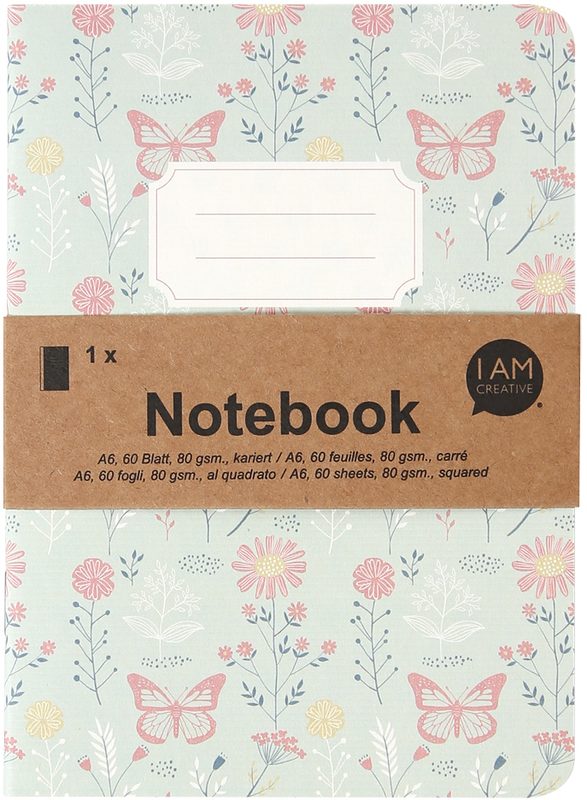 I AM CREATIVE Notizbuch A6 MAA4005.42 gr&uuml;n 60 Seiten