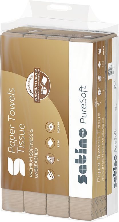 WEPA Z-Falz-Handt&uuml;cher PureSoft 628529 PureSoft 3750 St&uuml;ck
