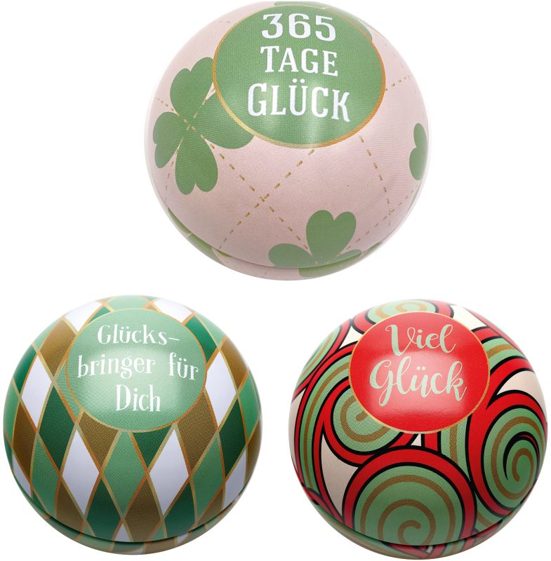 ROOST Best&uuml;ckungsset Gl&uuml;cksball 9470 Gl&uuml;ck, 3 assortiert 24 St&uuml;ck