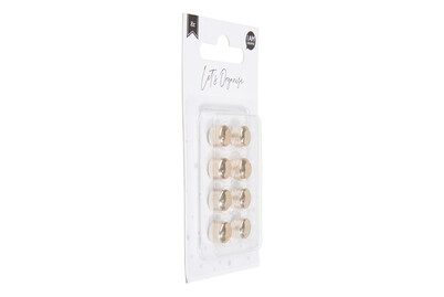 I AM CREATIVE Dekomagnet Let`s Organize MAA4035.39 gold, rund 8 St&uuml;ck