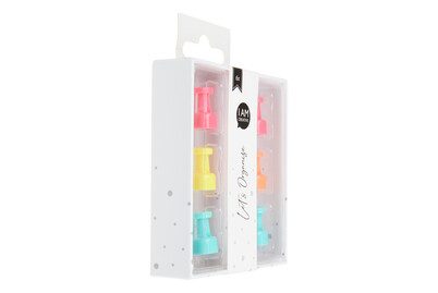 I AM CREATIVE Magnet Pin Let`s Organize MAA4035.57 bunt 6 St&uuml;ck