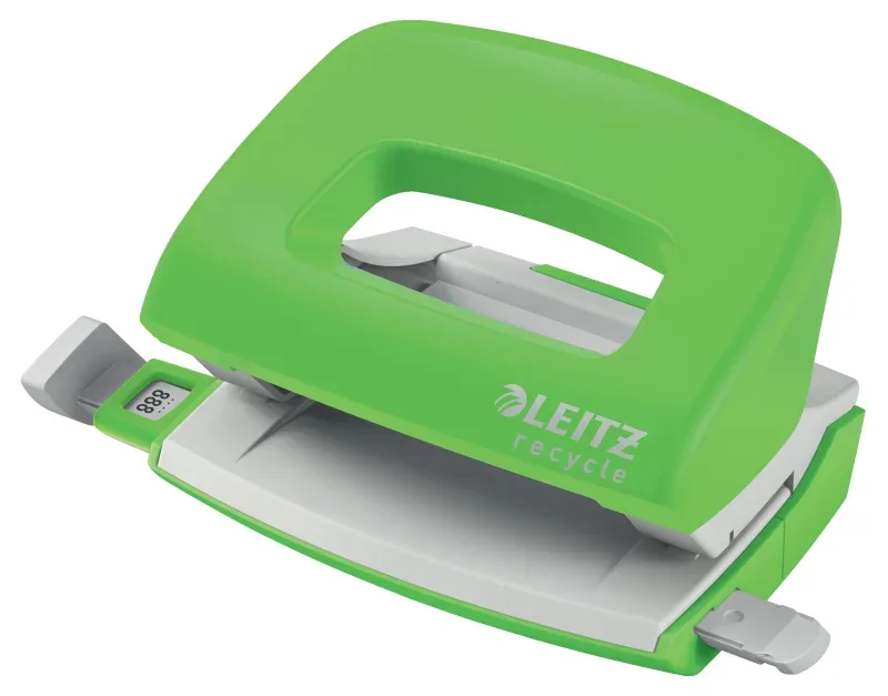 LEITZ Locher NeXXt Recycle 5010-00-55 gr&uuml;n, C02 neutral 10 Blatt
