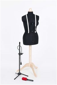 Adjustoform Schneiderb&uuml;ste Lady Valet Gr&ouml;sse S, schwarz, Fuss hell (Promopack)