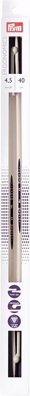 Prym Jackenstricknadeln ergonomics 4.50 mm, 40 cm, Kunststoff