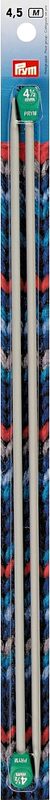 Prym Jackenstricknadeln, grau 4.50 mm, 35 cm, Karte 2 Stk., Aluminium