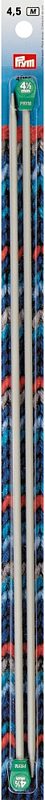 Prym Jackenstricknadeln, grau 4.50 mm, 40 cm, Karte 2 Stk., Aluminium
