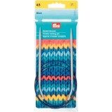 Prym Rundstricknadel Alu Kunststoff, grau 4.50 mm, 50 cm, Beutel 1 Stk.