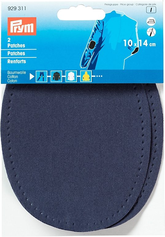 Prym Patches CO, marine Karte 2 Stk., aufb&uuml;gelbar