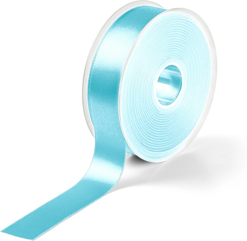 Prym Satinband, beidseitig gl&auml;nzend, hellt&uuml;rkis 25 mm, Coupon 3 m, 100 % PES