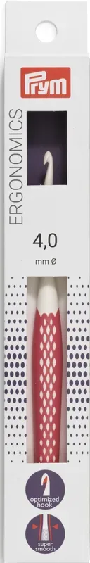 Prym - Häkelnadel, 16CM/4MM, Rot