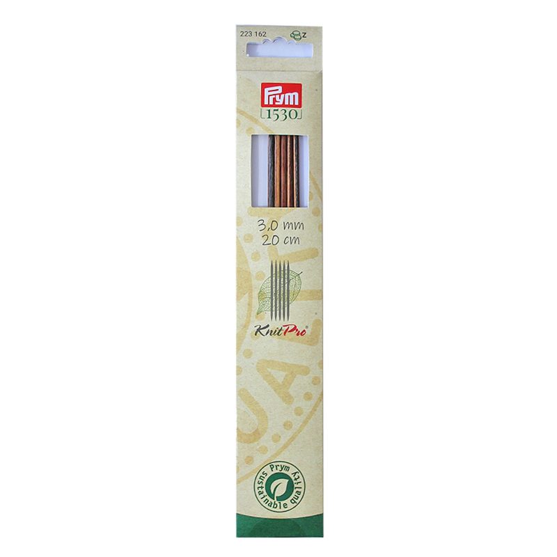 Prym 1530 Strumpfstricknadeln 3.00 mm, 20 cm, Birkenholz