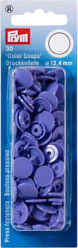 Prym Druckknopf Color Snaps, flieder 12.4 mm, Karte 30 Stk.