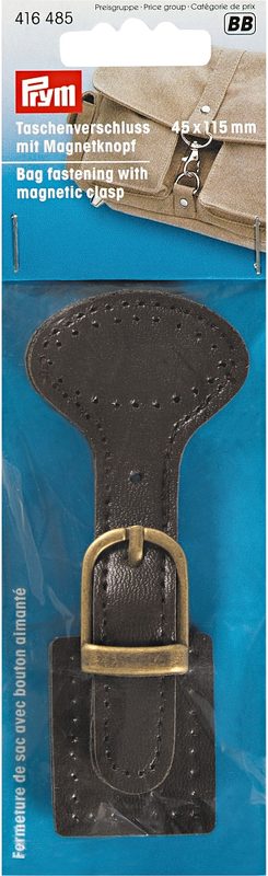 Prym Taschenverschluss mit Magnetknopf, altmessing 1 Stk.