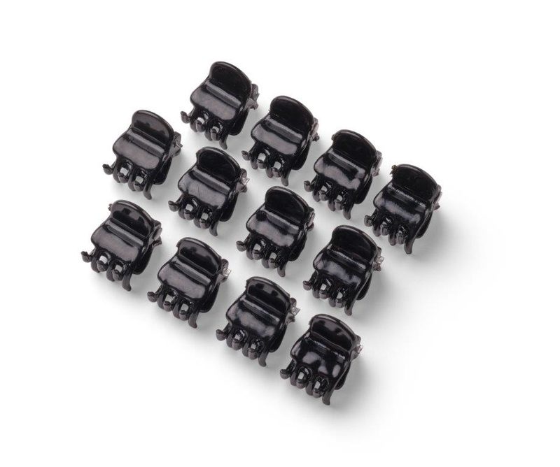 Trisa Mini Haarklammern 1cm schwarz 12 Stk.