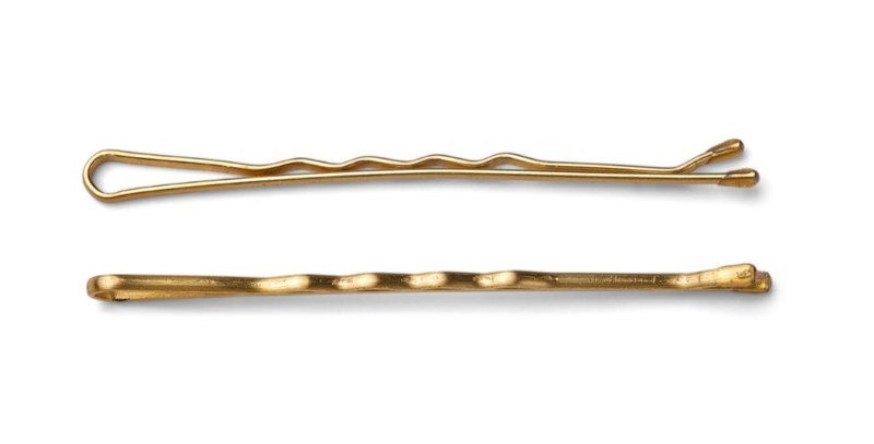 Trisa Haarklemmen gewellt 60mm gold 250 Stk.