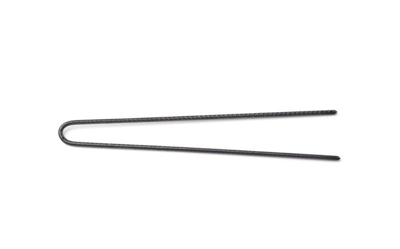 Trisa Profi-Haarnadeln geriffelt U-f&ouml;rmig 73mm schwarz 40 Stk.