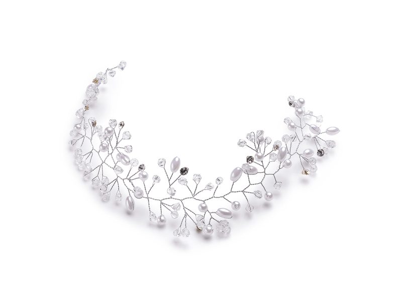 Trisa Celebride Haarschmuck mit Perlen und Strass im Bohemian