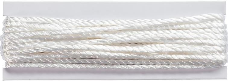 Prym Satinkordel, weiss 2 mm, Coupon 4 m