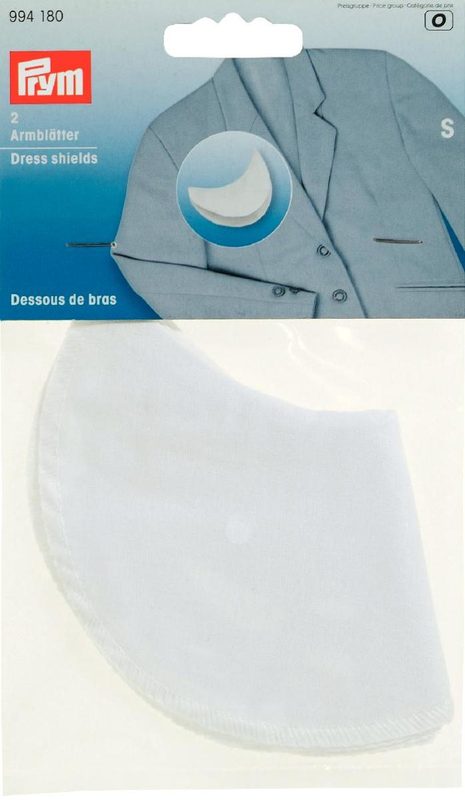 Prym Armbl&auml;tter, weiss Gr&ouml;sse S, Karte 2 Stk., CO