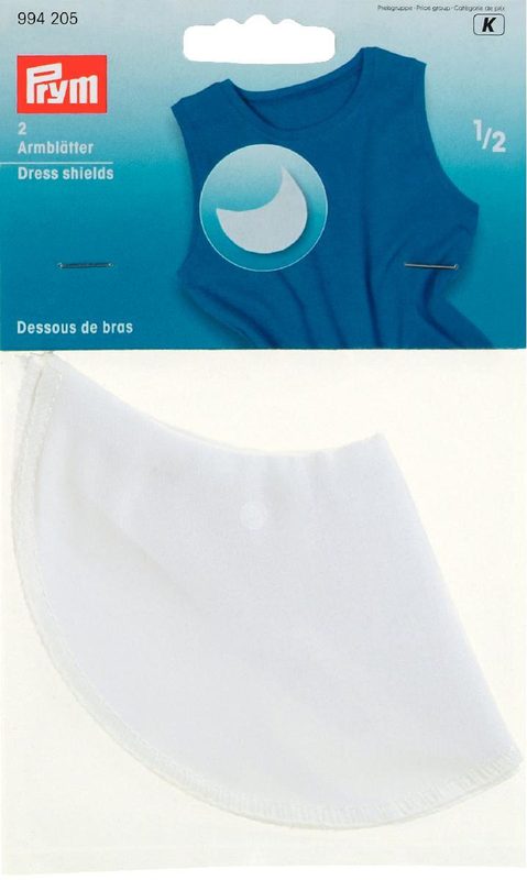 Prym Armbl&auml;tter &frac12;, weiss Karte 2 Stk., CO