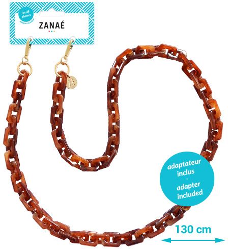 ZANA&Eacute; Phone Necklace Caramel 18321 Cosy Capuccino caramel