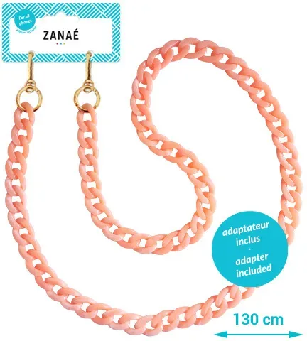 ZANA&Eacute; Phone Necklace Coral 17467 Summer Harmony peach